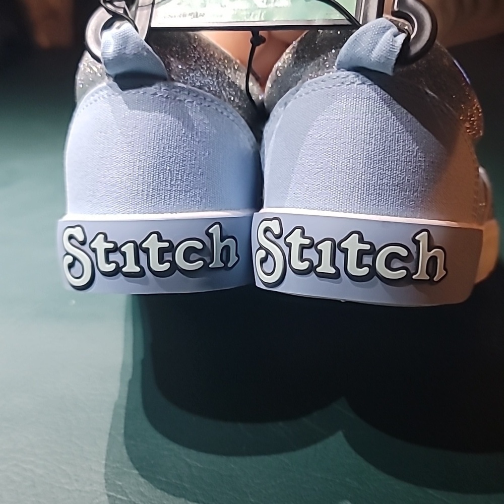 **Stitch Kids Slip-On Shoes - Blue and Silver** - Picture 5 of 5